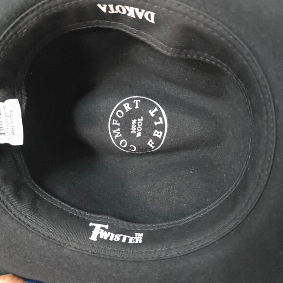 Twister Dakoda Crushable Black M Felt Wool Cowboy Unisex Hat. Warm. Western Rare - Picture 3 of 12